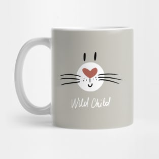 Wild Child Bunny Face Mug